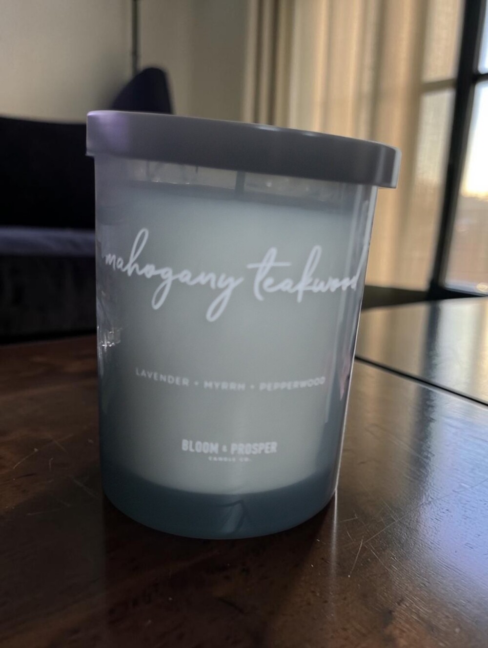 Mahogany Teakwood Lavender + Myrrh Candle - 8.3oz